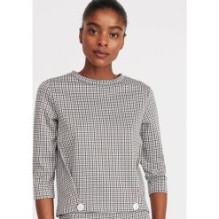 Bluzka w pepitkę - Brązowy. Brązowe bluzki Reserved, m, bez wzorów, bez kołnierzyka, bez ramiączek. Za 69.99 zł.