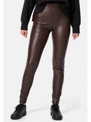 Nur Die Legginsy w kolorze brązowym rozmiar: 40/42. Brązowe legginsy Nur Die, bez wzorów, ze skóry. Za 83.22 zł.