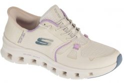 Buty sportowe Sneakersy damskie, Slip-Ins: Glide-Step Pro. Brązowe buty treningowe Skechers, bez wzorów, z materiału, przed kostkę, bez zapięcia, trekkingowe. Za 449.99 zł.