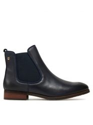 Pikolinos Sztyblety W4D-8637ST Granatowy. Niebieskie botki Pikolinos, bez wzorów, ze skóry, bez obcasa, na płaskiej podeszwie, bez zapięcia. Za 659.99 zł.