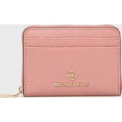 MICHAEL Michael Kors portfel skórzany 34S1GT9Z1L damski kolor różowy. Czerwone portfele MICHAEL Michael Kors, bez wzorów, z materiału. W wyprzedaży za 354.99 zł.