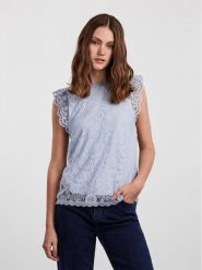 Pieces Bluzka 17120454 Błękitny Regular Fit. Niebieskie bluzki Pieces, l, bez wzorów, z syntetyku, bez kołnierzyka, bez ramiączek. Za 69.99 zł.