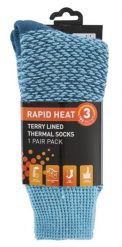 2058 Trespass Thermski Ultra grube skarpety z wyściełką frotte Nordic Stripe. Żółte skarpetki 2117 OF SWEDEN, bez wzorów, z dzianiny. Za 152.99 zł.