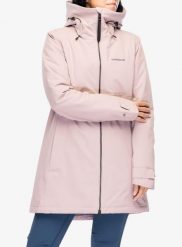 Płaszcz ocieplany damski Didriksons Helle Parka 5. Czerwone płaszcze Didriksons, m, bez wzorów, z materiału, eleganckie, bez kaptura. Za 604.99 zł.