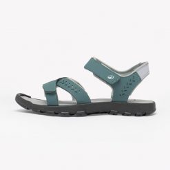 Second Life - Sandały turystyczne damskie Quechua NH100 - Stan Doskonały. Szare sandały QUECHUA, bez wzorów, z materiału, wakacyjne, bez obcasa, bez zapięcia. Za 63.00 zł.