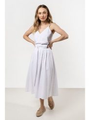 Awama Spódnica w kolorze białym rozmiar: S. Białe spódnice Awama, s, bez wzorów, z bawełny, midi. Za 139.99 zł.