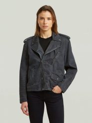 G-Star Kurtka dżinsowa w kolorze granatowym rozmiar: XXL. Niebieskie kurtki G-Star, xxl, bez wzorów, retro, bez kaptura. Za 497.95 zł.