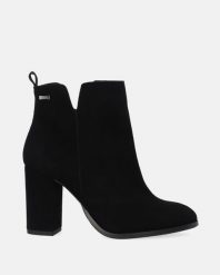ELEGANCKIE BOTKI ZE SKÓRY ZAMSZOWEJ S007SUBLOBB060. Botki Venezia, bez wzorów, ze skóry, eleganckie, bez obcasa, bez zapięcia. Za 569.00 zł.