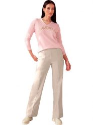 Heine Sweter w kolorze jasnoróżowym rozmiar: 48. Różowe swetry Heine, bez wzorów, bez ramiączek. Za 60.99 zł.