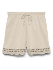 Vero Moda Szorty w kolorze beżowym rozmiar: M. Brązowe szorty Vero Moda, bez wzorów, z bawełny. Za 70.90 zł.
