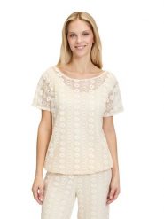 CARTOON Bluzka w kolorze kremowym rozmiar: 38. Brązowe bluzki Cartoon, bez wzorów, z bawełny, bez kołnierzyka, bez ramiączek. Za 104.99 zł.