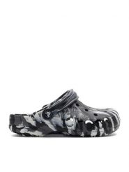 Crocs Klapki C-BAYA MARBLED CLOG 206935-066 Czarny. Czarne klapki Crocs, bez wzorów, z materiału, bez obcasa, bez zapięcia. Za 189.99 zł.