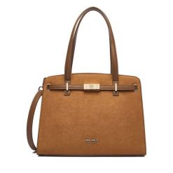 Torebka Nine West. Brązowe torebki klasyczne Nine West, bez wzorów, klasyczne, bez dodatków. Za 279.99 zł.