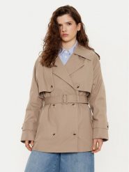JOOP! Trencz Carrie 10018890 30044820 Beżowy Regular Fit. Brązowe płaszcze Joop!, bez wzorów, z bawełny, bez kaptura. Za 929.99 zł.