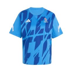 Koszulka damska Francja TVL 2026/27. Niebieskie t-shirty sportowe adidas, xs, bez wzorów, z materiału, bez ramiączek, na fitness i siłownię. Za 178.50 zł.