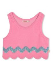 Billieblush Top w kolorze jasnoróżowym rozmiar: 98. Różowe topy Billieblush, bez wzorów, bez kołnierzyka, bez ramiączek. Za 78.99 zł.