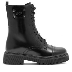 Trapery Lasocki. Czarne traperki Lasocki, bez wzorów, bez obcasa, bez zapięcia. Za 164.99 zł.