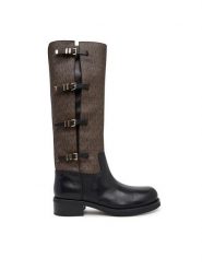 MICHAEL Michael Kors Kozaki Darrington 40F5DTFB7L Czarny. Czarne kozaki MICHAEL Michael Kors, bez wzorów, ze skóry, bez obcasa, na płaskiej podeszwie, bez zapięcia. Za 1,579.00 zł.