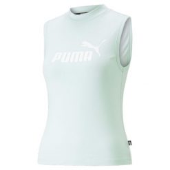 T-shirt damski bez rękawów Puma Slim Logo Tank Kobieta. Zielone t-shirty Puma, xs, bez wzorów, sportowe, bez kołnierzyka, bez ramiączek. Za 103.05 zł.