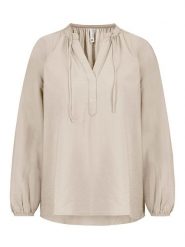 Eight2Nine Bluzka w kolorze beżowym rozmiar: L. Brązowe bluzki Eight2Nine, l, bez wzorów, bez kołnierzyka, bez ramiączek. Za 56.79 zł.