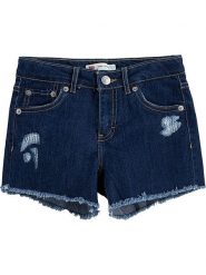 Levi's Kids Szorty dżinsowe w kolorze granatowym rozmiar: 152. Niebieskie szorty Levi's Kids, z aplikacjami, klasyczne. Za 109.95 zł.