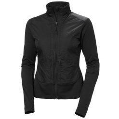 Damska bluza hybrydowa Helly Hansen Versalite. Czarne bluzy Helly Hansen, bez wzorów, z polaru, sportowe, bez ramiączek, bez kaptura. Za 540.50 zł.