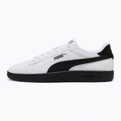 Buty damskie PUMA Smash 3.0 Embedded. Białe buty sportowe lifestyle Puma, na lato, bez wzorów, z gumy, bez zapięcia, trekkingowe. Za 239.99 zł.