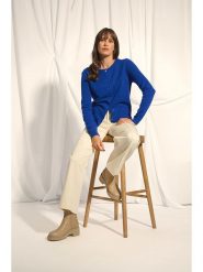 Just Cashmere Kaszmirowy kardigan "Katharine" w kolorze niebieskim rozmiar: M. Niebieskie swetry Just Cashmere, m, bez wzorów, z kaszmiru, bez ramiączek. Za 387.24 zł.