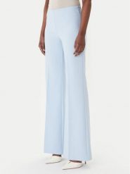 Rinascimento Spodnie palazzo CFC0127878003 Błękitny Wide Leg. Niebieskie spodnie materiałowe Rinascimento, bez wzorów, z materiału. Za 429.99 zł.