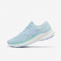 Buty do biegania damskie ASICS Gel Roadmiles 2. Niebieskie buty do biegania ASICS, bez wzorów, z meshu, bez zapięcia, do biegania. W wyprzedaży za 499.99 zł.