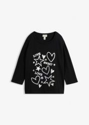 T-shirt oversize z mieszanki bawełny. Szare t-shirty bonprix, bez wzorów, z bawełny, bez kołnierzyka, bez ramiączek. Za 84.99 zł.