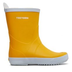 Kalosze Tretorn. Żółte kalosze Tretorn, bez wzorów, bez zapięcia. Za 239.99 zł.
