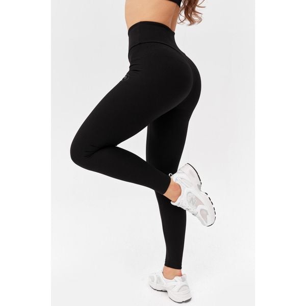 Damskie legginsy sportowe fitness Rough Radical Wellness Long. Czarne bielizna termoaktywna damska ROUGH RADICAL, s, bez wzorów, na fitness i siłownię. W wyprzedaży za 161.42 zł.