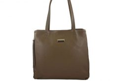Shopperka skórzana BARBERINI'S c. beżowa 930-9. Brązowe shopper bag Barberinis, bez wzorów, ze skóry, biznesowe, na ramię, duże, bez dodatków. Za 349.99 zł.