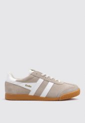 Buty do chodzenia damskie Gola Elan 2025. Brązowe buty treningowe Gola, na wiosnę, bez wzorów, z materiału, przed kostkę, bez zapięcia, trekkingowe. Za 379.00 zł.