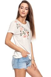 MUSTANG T SHIRT DAMSKI Alina C Embro 1009063 2020. Brązowe t-shirty Mustang, s, bez wzorów, bez kołnierzyka, bez ramiączek. W wyprzedaży za 39.99 zł.