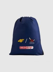 4F Plecak-worek 4F x Stal Ostrów Wielkopolski 2025/26 - granatowy Uniwersalny. Niebieskie shopper bag 4f, bez wzorów, z dresówki, sportowe, na ramię, z nadrukiem, bez dodatków. Za 99.99 zł.