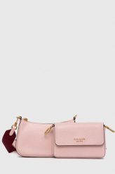 Kate Spade torebka skórzana kolor różowy. Czerwone listonoszki Kate Spade, bez wzorów, bez dodatków. Za 1,549.90 zł.