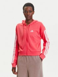Adidas Bluza Essentials 3-Stripes KE4388 Różowy Regular Fit. Czerwone bluzy adidas, xs, bez wzorów, z syntetyku, bez kaptura. Za 259.99 zł.