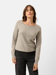 Just Cashmere Kaszmirowy sweter "Abigail" w kolorze szarobrązowym rozmiar: S. Brązowe swetry Just Cashmere, s, bez wzorów, z kaszmiru, bez ramiączek. Za 347.99 zł.