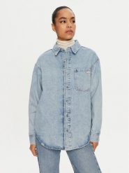 Calvin Klein Jeans Koszula jeansowa J20J224049 Niebieski Relaxed Fit. Niebieskie koszule Calvin Klein Jeans, xl, bez wzorów, z bawełny, bez kołnierzyka, bez ramiączek. Za 299.99 zł.