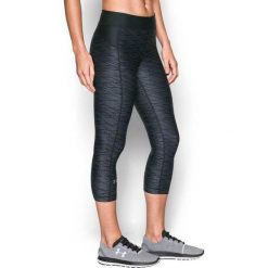 Legginsy damskie Under Armour HeatGear Capri Printed 7/8. Czarne legginsy Under Armour, bez wzorów. Za 219.00 zł.