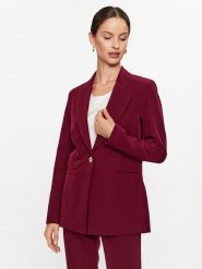 Maryley Marynarka 23IB187/41GI Bordowy Regular Fit. Czerwone marynarki i żakiety Maryley, xs, bez wzorów, z syntetyku, bez ramiączek. Za 219.99 zł.