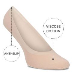 Skarpetki damskie Filippo, komfort noszenia styl basic 3pary, beżowe, SD-IN01. Brązowe skarpetki Filippo, bez wzorów. Za 29.99 zł.