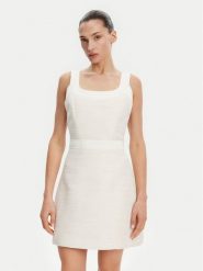 Guess Sukienka codzienna W5GK77 WH610 Écru Slim Fit. Sukienki Guess, na co dzień, xl, z aplikacjami, z syntetyku, bez kołnierzyka, bez ramiączek, proste. Za 499.99 zł.