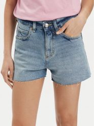 Lee Szorty jeansowe Rider 112350142 Niebieski Straight Fit. Niebieskie szorty Lee, bez wzorów, z bawełny. Za 139.99 zł.