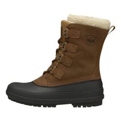 Damskie buty trekkingowe Helly Hansen Varanger Primaloft. Brązowe buty trekkingowe Helly Hansen, na zimę, z gumy, bez zapięcia. Za 631.40 zł.