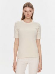 IVY OAK T-Shirt IO1100X2286 Écru Slim Fit. T-shirty IVY & OAK, bez wzorów, z bawełny, bez kołnierzyka, bez ramiączek. Za 469.99 zł.