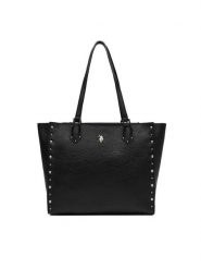 U.S. Polo Assn. Torebka BIUXT8894WVP Czarny. Czarne shopper bag U.S. Polo Assn., bez wzorów, ze skóry, bez dodatków. Za 164.99 zł.