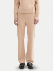 Tom Tailor Denim Spodnie dzianinowe 1043355 Beżowy Straight Fit. Brązowe spodnie materiałowe TOM TAILOR DENIM, bez wzorów, z denimu. Za 69.99 zł.